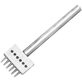 POWERTOOL Hole Punch Tools, 1PC Stitching Punching Diamond 6 Prong Lacing Stitching Abrasion Punch/5MM