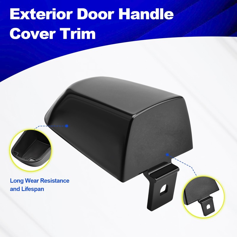 Exterior Door Handle Cover Fit for 2017-2022 Chevy Replaces 13599552