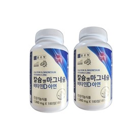 Chong Kun Dang Health Calcium & Magnesium Vitamin D Zinc 1000mg x 180 tablets (2) / 칼슘 앤 마그네슘 비타민D 아연 1000mg x 180정 2개