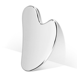 CUTELIILI Stainless Steel Gua Sha - Metal Gua Sha, Gua Sha Facial Tools Stainless Steel, Face Body Treatment, Reduce Puffiness, Lymphatic Drainage, Facial Tension