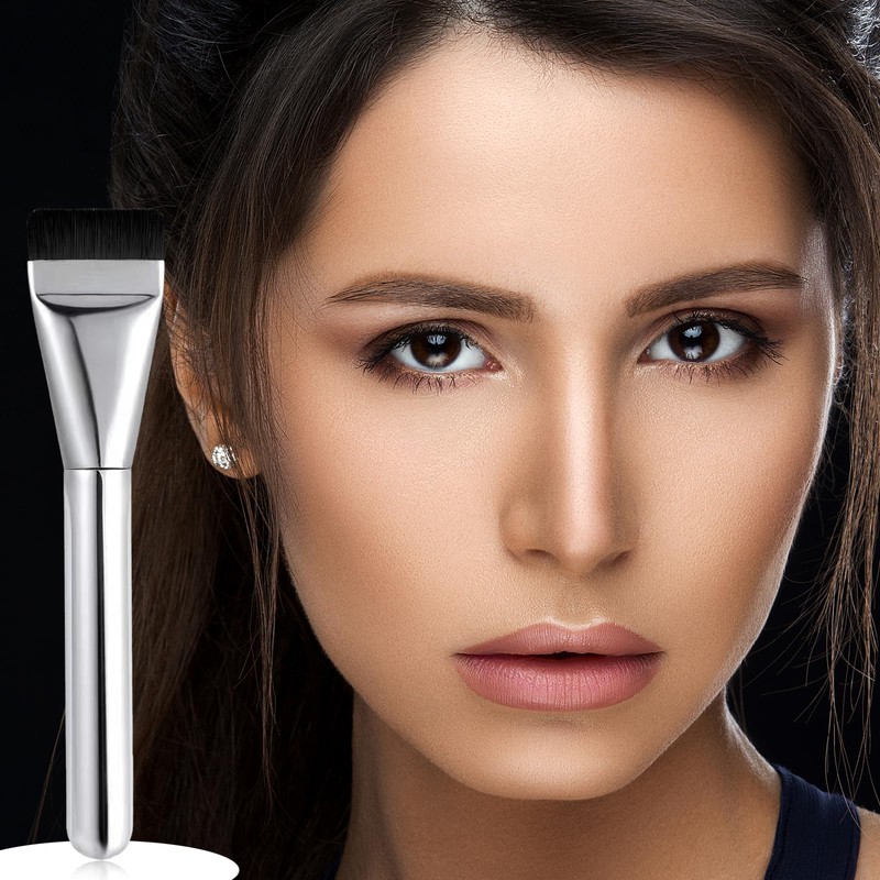 Landrain 2 Stück Ultra Thin Make Up Foundation Brush, Makeup