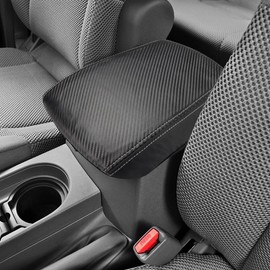 INTGET - Funda para reposabrazos de consola central para Nissan Frontier 2005-2021, accesorios Nissan Xterra 2005-2015, accesorios de fibra de carbono, protector de reposabrazos medio, cubierta de la tapa de la consola (fibra de carbono)