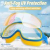 Hftjtsa 2 Pack Kids Swim Goggles Wide View Anti-Fog Pool