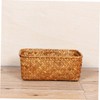 BIUDECO Seagrass Woven Cane Basket Small Wicker Storage Basket for