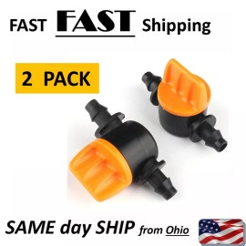 UN brand 2x  Water Valve End Connector Garden Irrigation Hydroponics Spray PARTS gear