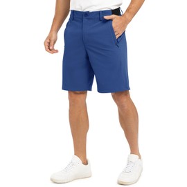 TBMPOY - Pantalones cortos de trabajo de golf de 9 pulgadas para hombre, cintura elástica, ajuste seco, para senderismo, casual, para negocios, 3 bolsillos, Azul Real, 3-6 meses