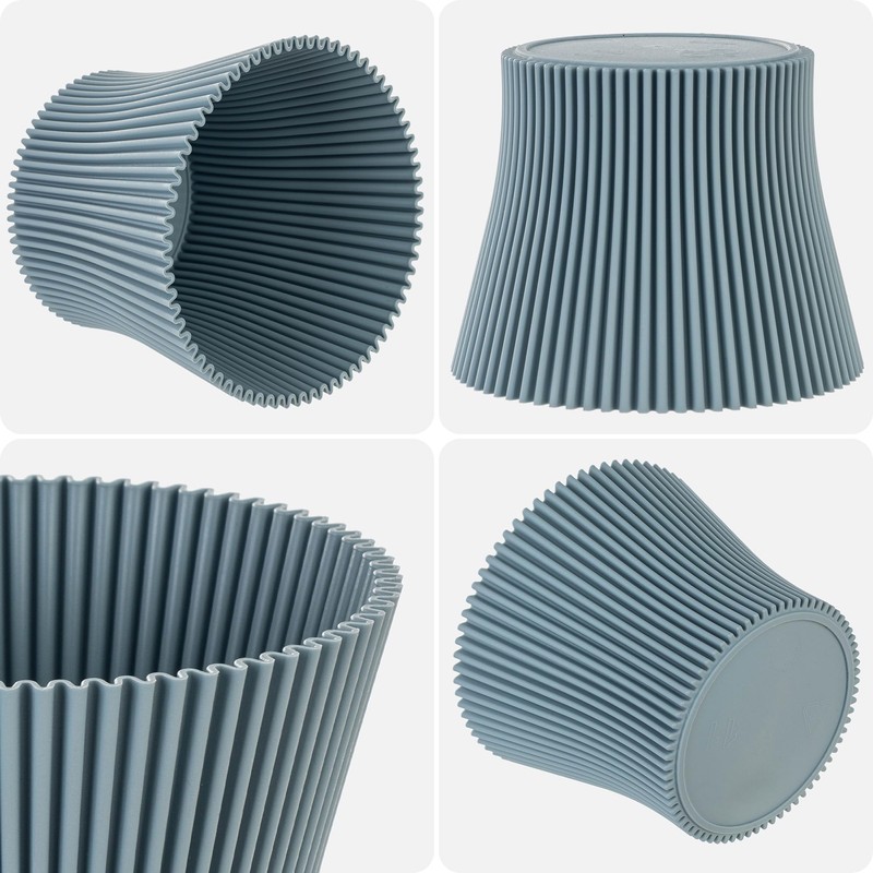 KADAX Small Plastic Flower Pot, Succulent and Herb Planter, Modern