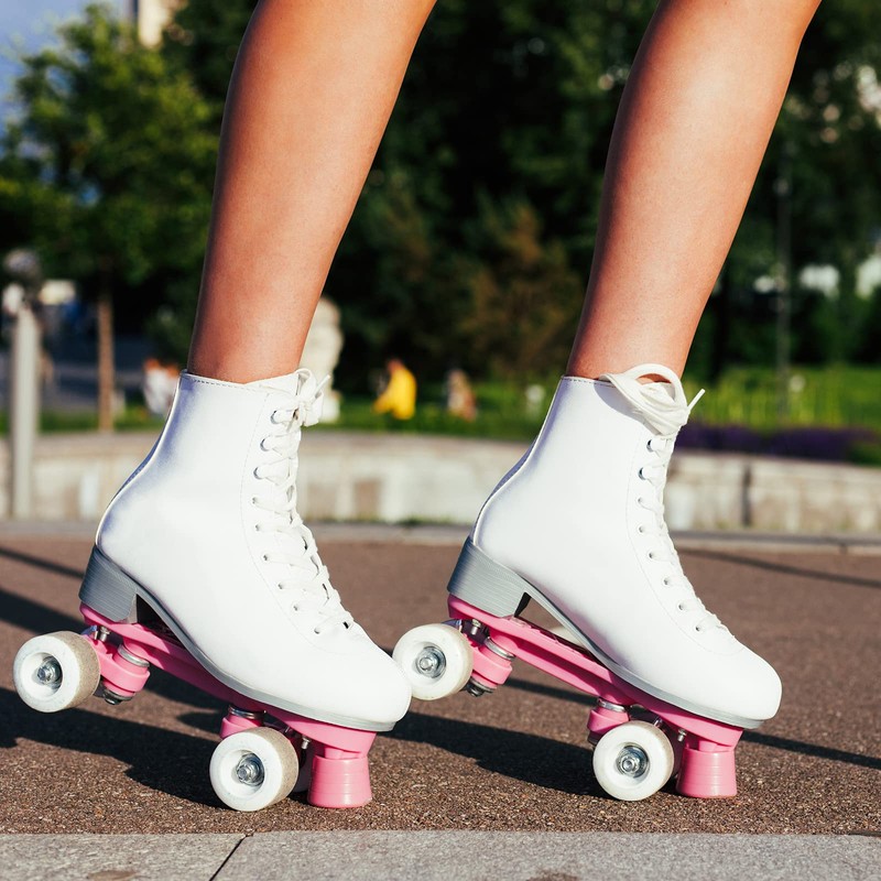PATIKIL Pack of 8 Roller Skates with Bearings Luminous Replacement