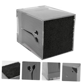Beavorty Hair Scissors Container Hairdressing Scissors Case Stylist Tool Storage Box Resin