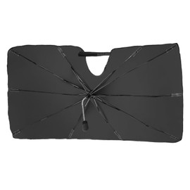 JOYTUTUS Windshield Sunshade Umbrella for Toyota Tacoma, Automotive Interior Sun Protection Cover, Titanium Silver UV Block Coating, Front Window Heat Insulation Protection