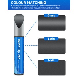 Black Diamond Satin(#484848) Bike Touch Up Paint Compatible with Giant Exact Match Bike Paint for Scratched or Chipped Bike Frames