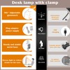 AKRRYR Led Desk Lamp for Home Office,24W Bright Eye-Caring Desk