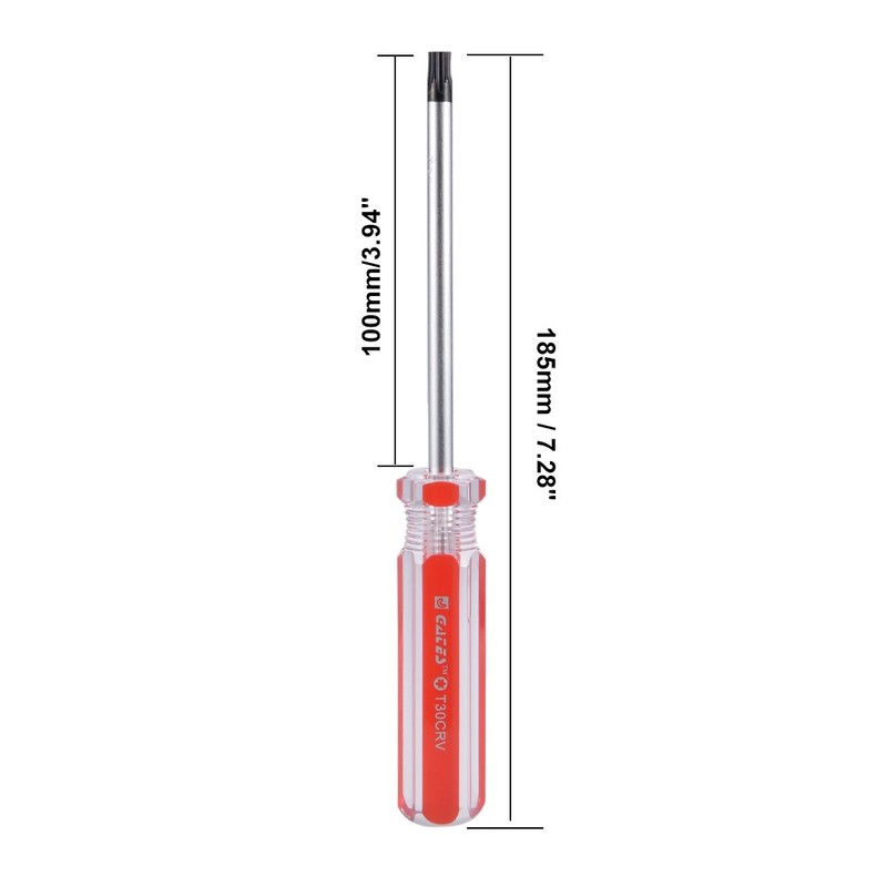 Sourcingmap Magnetic Tip Torx Screwdriver, T30 Security Magnet Star Head