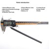 Auto-Off Inch/Millimeter/Fraction 6 inch Digital caliper Measuring Tool Micrometer Stainless