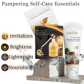 New Mom Care Package – Rattan Leather Tote, Face Masks, Coco Butter Cream, Affirmation Cards, & Digital Planner for Postpartum Wellness