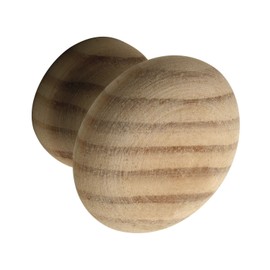 ALLES IM GRIFF Hemera Door Knob, Diameter 45 mm, Depth 29 mm, Raw Pine