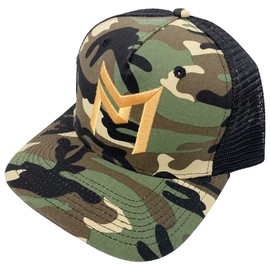 Discraft Paul McBeth PM Logo Snapback Trucker Disc Golf Hat - Camo