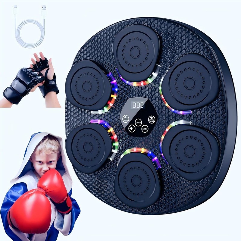 GUKANUYI Smart Music Boxing Machine with Gloves, Fun Boxing Game