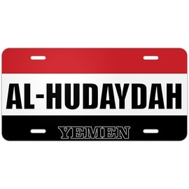 Al-Hudaydah Yemen Flag Metal License Plates | Countries and Cities Pride car tag Collection