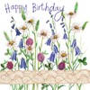 Alex Clark Country Flowers Birthday Foil Card