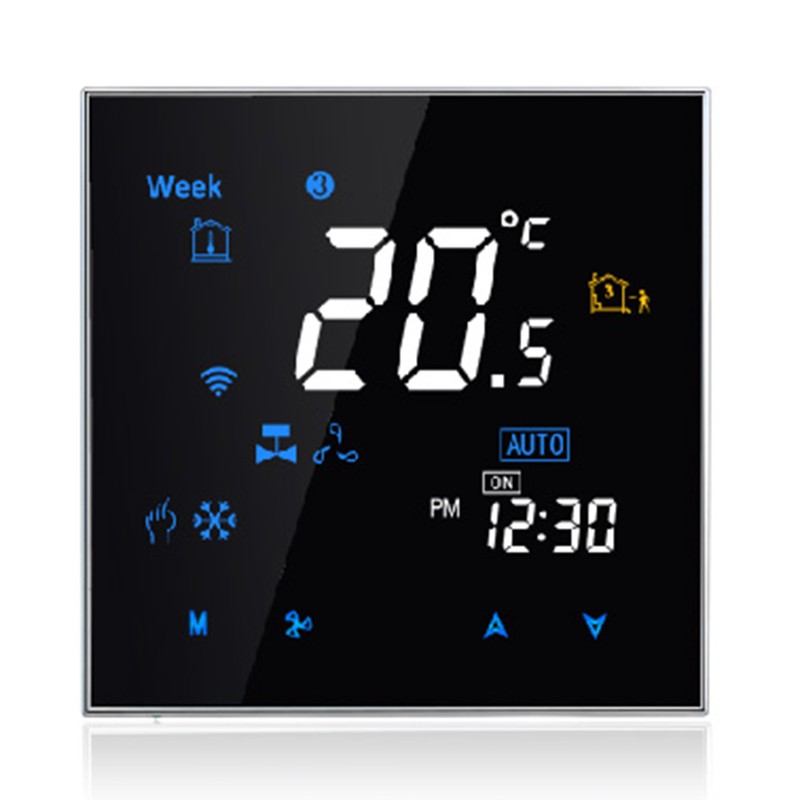 Four Pipe Wifi Voice Intelligent Room Thermostat Digital Programmable Temperature