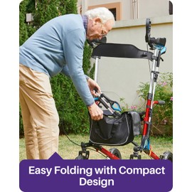 Kekoy 44 Inch Grabber Reacher Tool for Seniors, Foldable Reacher Grabbers Pickup Stick with Anti-Slip 360° Rotating Jaw, 4" Wide Extended Claw with Magnet for Disabled, After Surgery Recovery