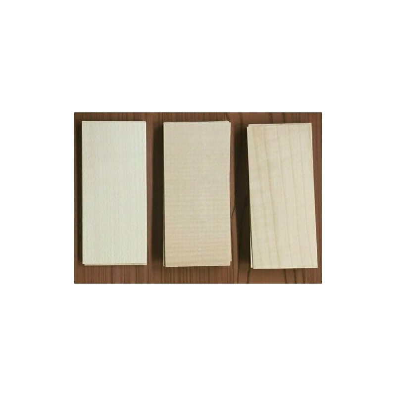 Generic 50 Maple Fingerboard Wood Veneer Pieces 30 Straight Cut