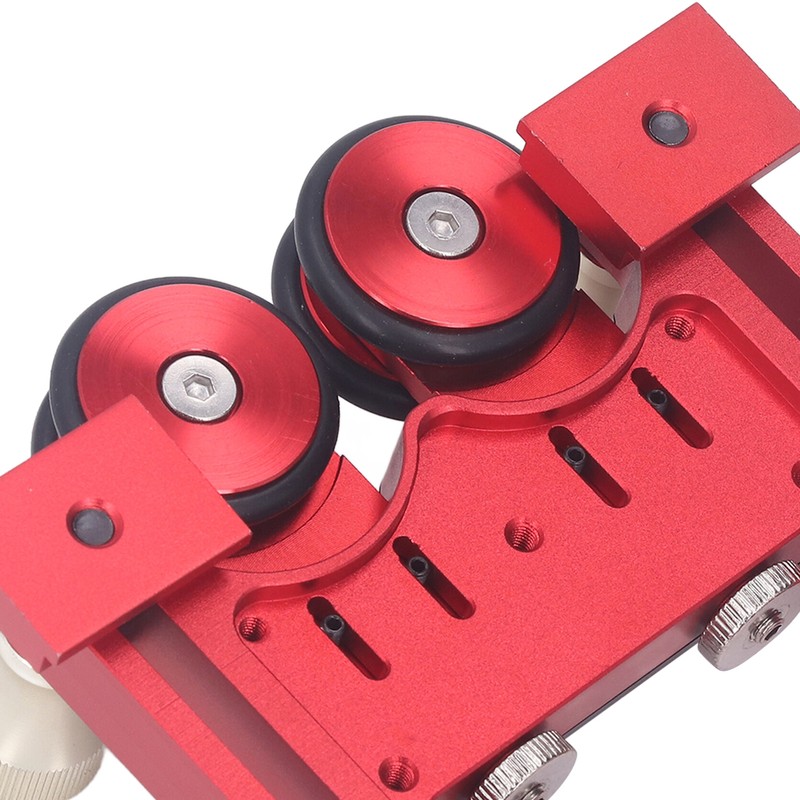 Table Saw Stock Roller Woodworking Double Wheel Sliding Feeding Guide