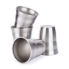 Metal Drinking Glasses, Beasea 8 oz Metal Cups Set of