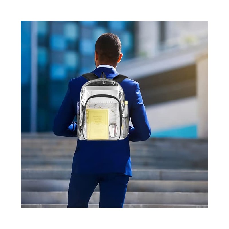 Clear Backpack See Through Backpacks for Warehouse School Work Travel