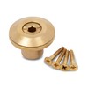 Wood Grip Wood Deck Brass Anchor with Collar for Pool