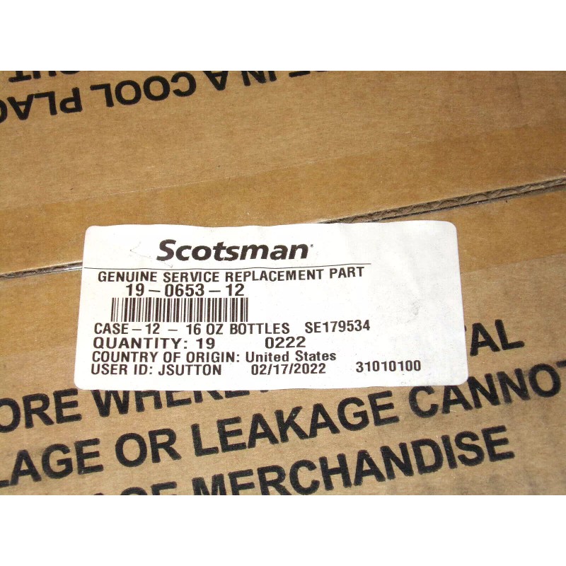 Scotsman Clear 1 Scale Remover & Cleaner for Ice Machines