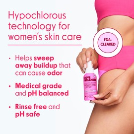 Love Wellness Intimate Skin Support I FDA-Cleared Cleanser Spray I Removes Buildup & Soothes Irritated Skin, Hypochlorous Acid Formula, pH Balanced & Fragrance Free, 4 fl oz
