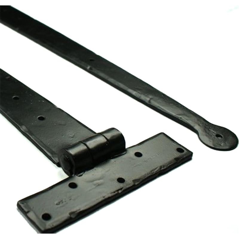Hand Forged Tee Hinge Strap Hinge Beeswax - Penny End