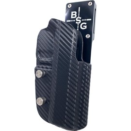 Pro HD Competition Holster Compatible with GL17 19 19X 22 44 45 3Gun IPSC USPSA Approved (Black/Carbon Fiber)