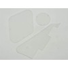 Dopro Clear LP Pickguard Transparent Backplate Switch Cavity Covers for