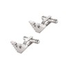 Emporio Armani Men's Silver-Tone Stainless Steel Cufflink, EGS3164040