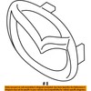 Genuine Mazda Parts C235-51-731A Front Logo Emblem