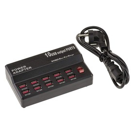 KALEA-INFORMATIQUE Industrial USB Charger Type Charging Station 10 Ports with Outputs from 1.0A to 3.5A Total Power 60W
