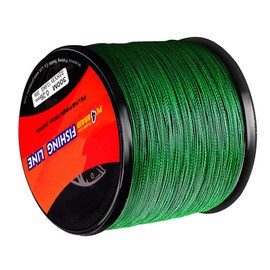 Braided Fishing Line, 300m Long 30lb Soft Fishing Line Green for Saltwater