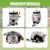 A021002040 WYK-66 43/46/48cc Carburetor Kit for Poulan Pro PR48BT BP402