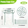 8 Pack Peony Cages and Supports, 11.5" Dx16 H Plant