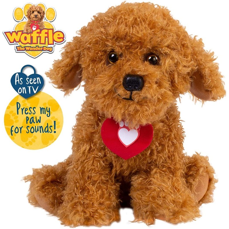 Waffle the Wonder Dog 539 3401 Soft Toy with Sound,