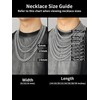 Cuban Mens Chains Stainless Steel Curb Link Chain Necklace 10mm