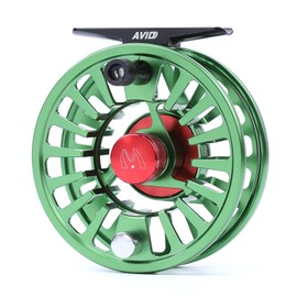 Maxcatch Fly Fishing Reel with CNC-machined Aluminum Body Avid Series Best Value - 1/3, 3/4, 5/6, 7/8, 9/10 Weights(Black, Green, Blue, Silver, Black&Silver) (Green, 7/8 wt)