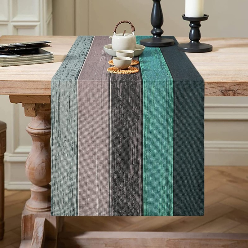 Table Runner Spring Modern Living Room Placemats Green Table Runner