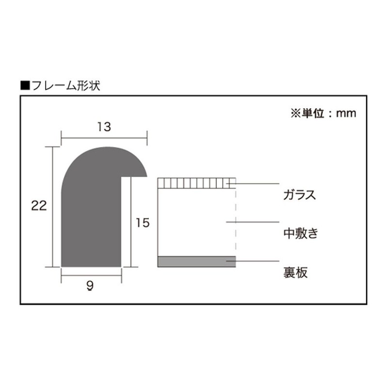 A. P. J. D Shaped Frame Size (203 X 255