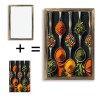 20x30cm Wood Framed Angkor Wat Ruins Paintingsize: 20*30cm/10*12Inch, color: Brown