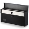 xydled Mailbox with Key Lock, Locking Wall Mount Mail Boxes