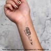 4 x 'Single Microphone ' Temporary Tattoos - Water Resistant,
